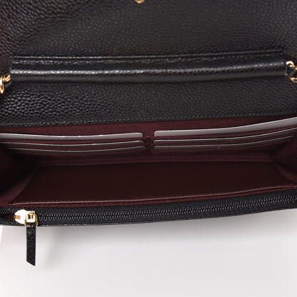 Chanel Caviar Quilted Wallet On Chain WOC Black 5 of 9