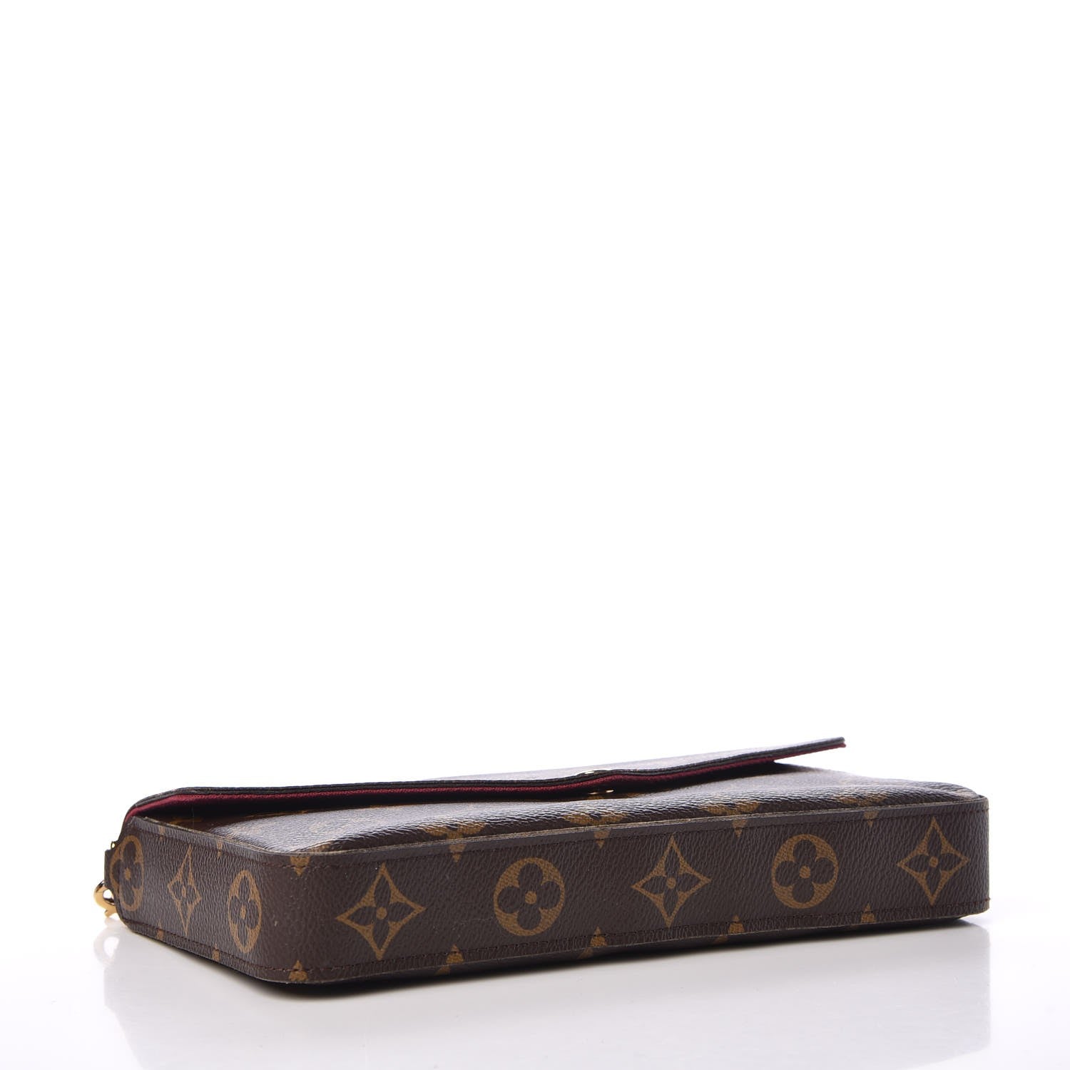 Louis Vuitton Monogram Pochette Felicie Chain Wallet Fuchsia 6 of 9