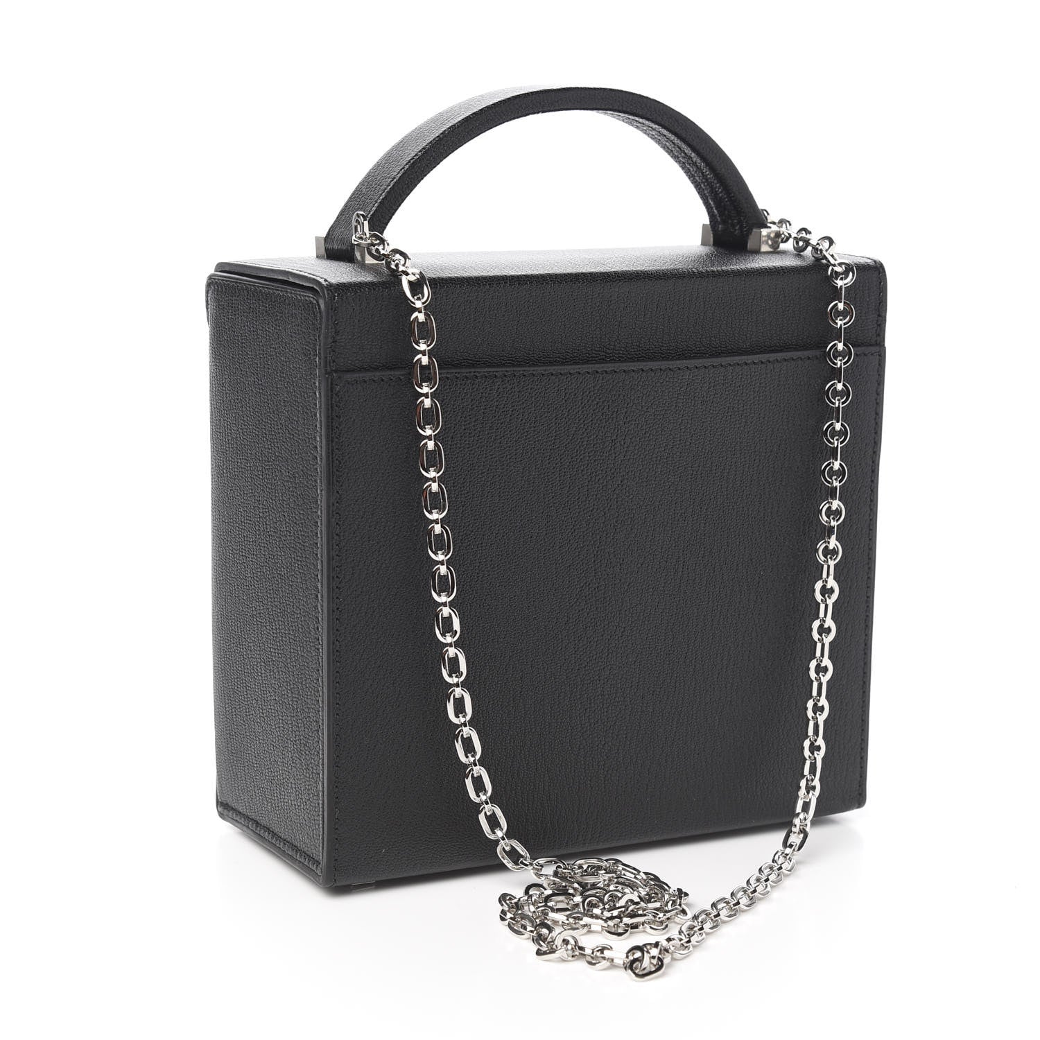 Hermes Chevre Mysore Cinhetic Boxy Top Handle Bag Black 2 of 9