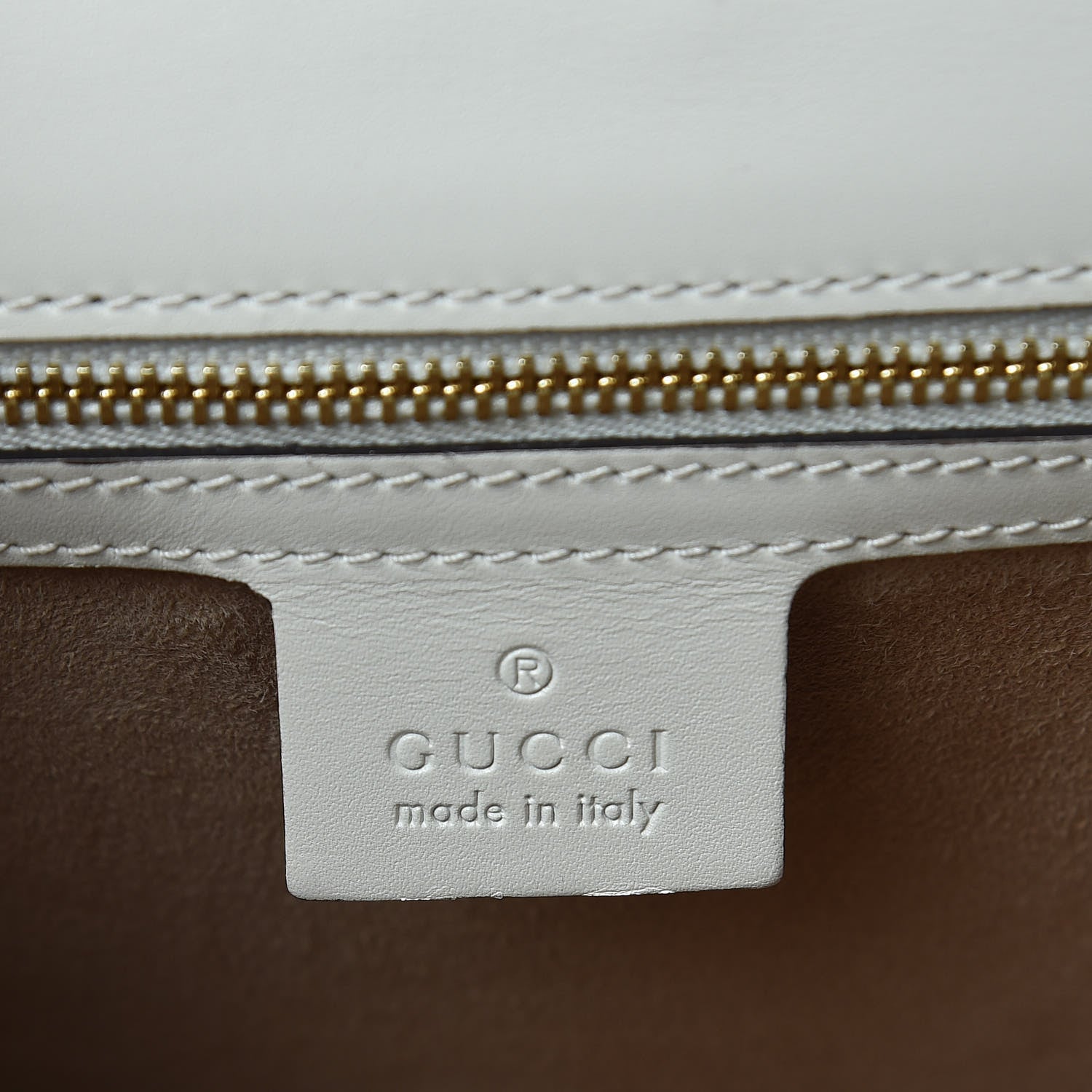 Gucci Calfskin Small Sylvie Shoulder Bag Off White 6 of 9