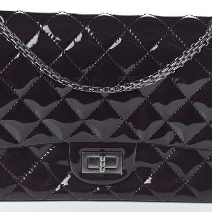 Chanel Patent Quilted 2.55 Reissue 227 Flap Prune 8 of 11