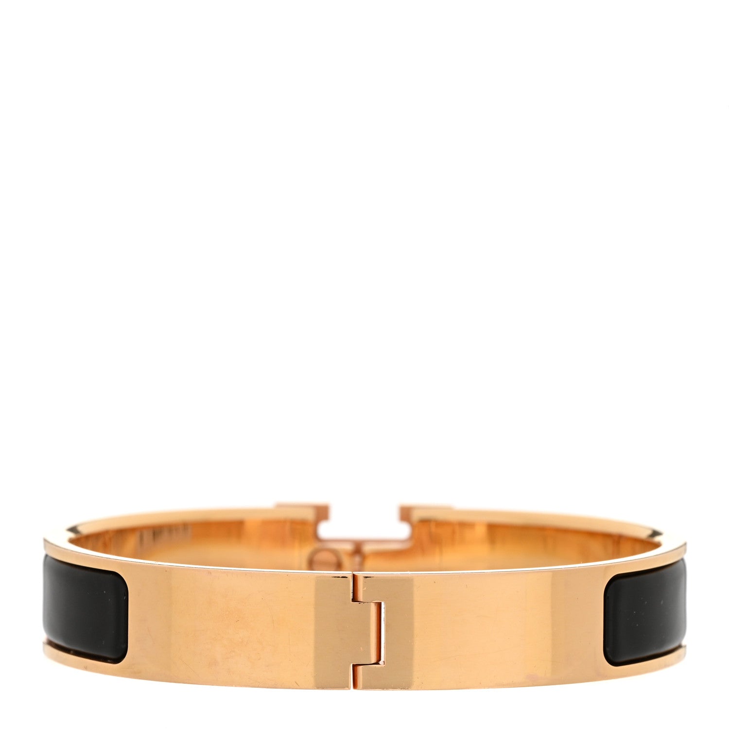 Hermes Enamel Narrow Clic Clac H Bracelet PM Black 3 of 5