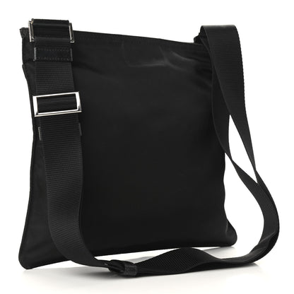 Prada Nylon Vela Flat Messenger Bag Black 3 of 7