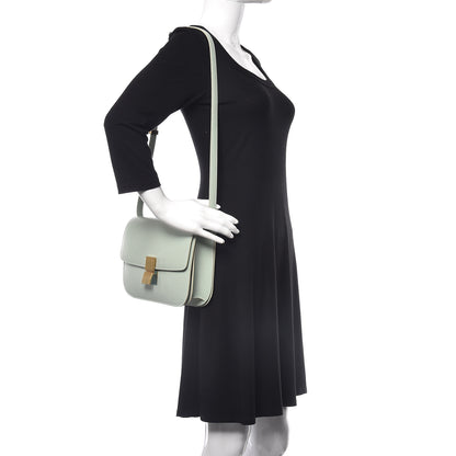 Celine Liege Calfskin Medium Classic Box Flap Bag Pastel Green 2 of 9