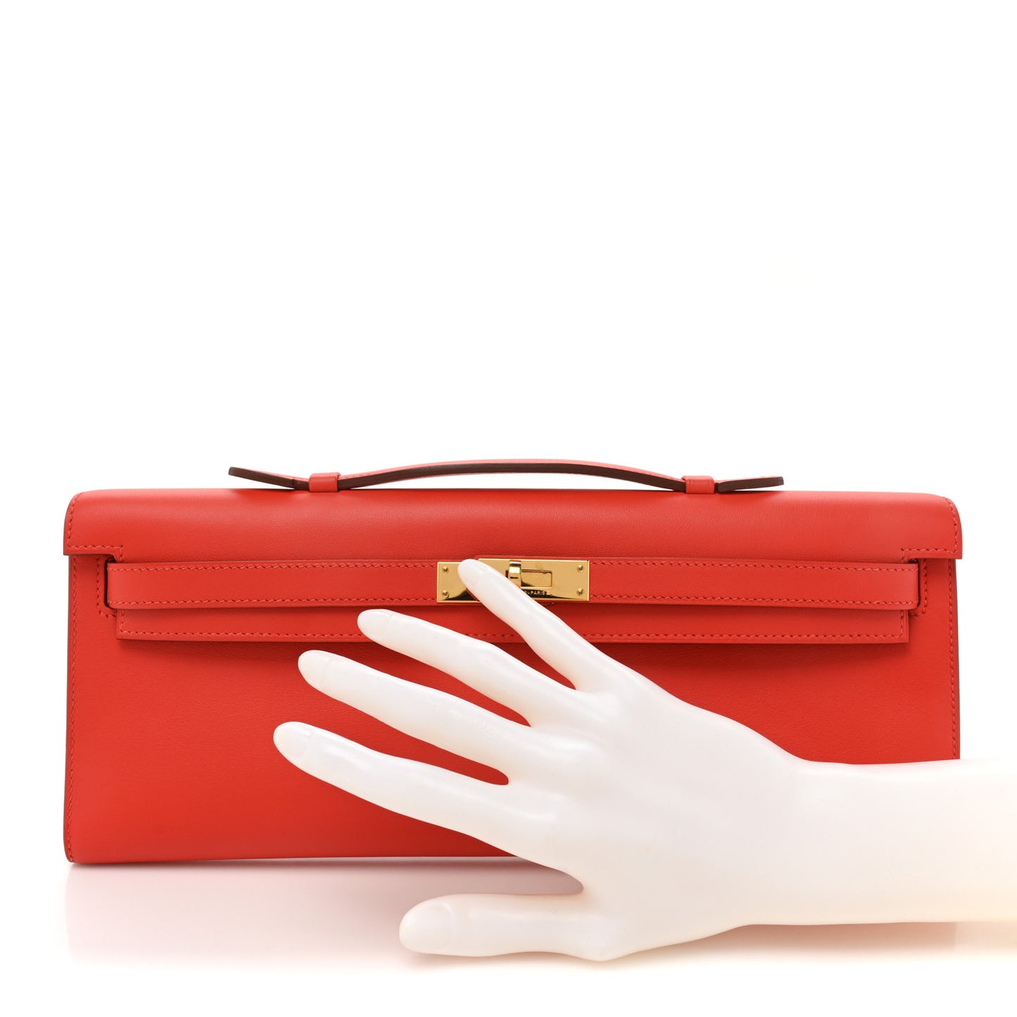 Swift Kelly Cut Clutch Pochette Capucine