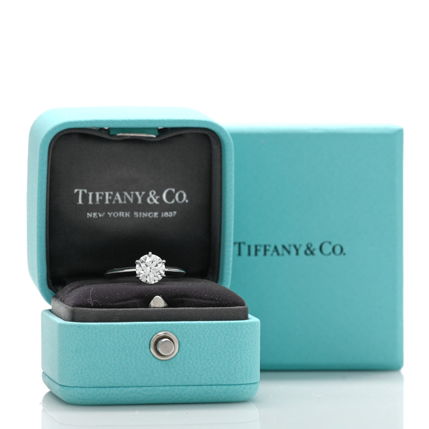 Platinum Diamond 1.26ct Solitaire Engagement Ring 49 5
