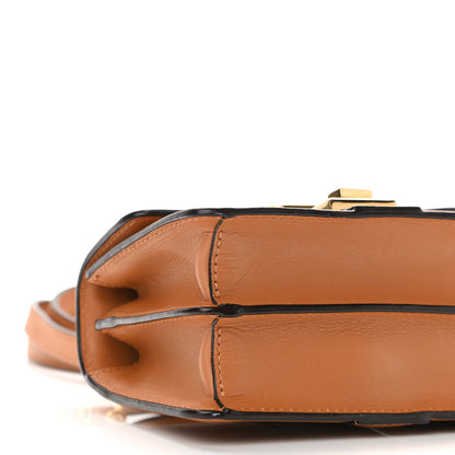MCM Visetos Studded Tracey Satchel Cognac 9 of 10