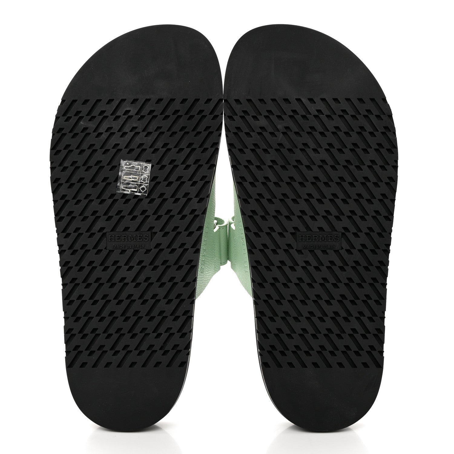 Hermes Epsom Womens Chypre Sandals 37 Vert Jade 5 of 16