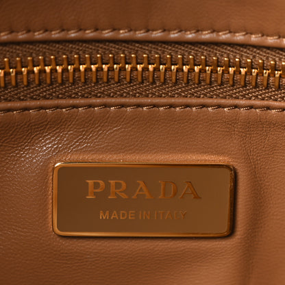 Prada Scamosciato Suede Medium Aimee Shoulder Bag Cacao 6 of 10