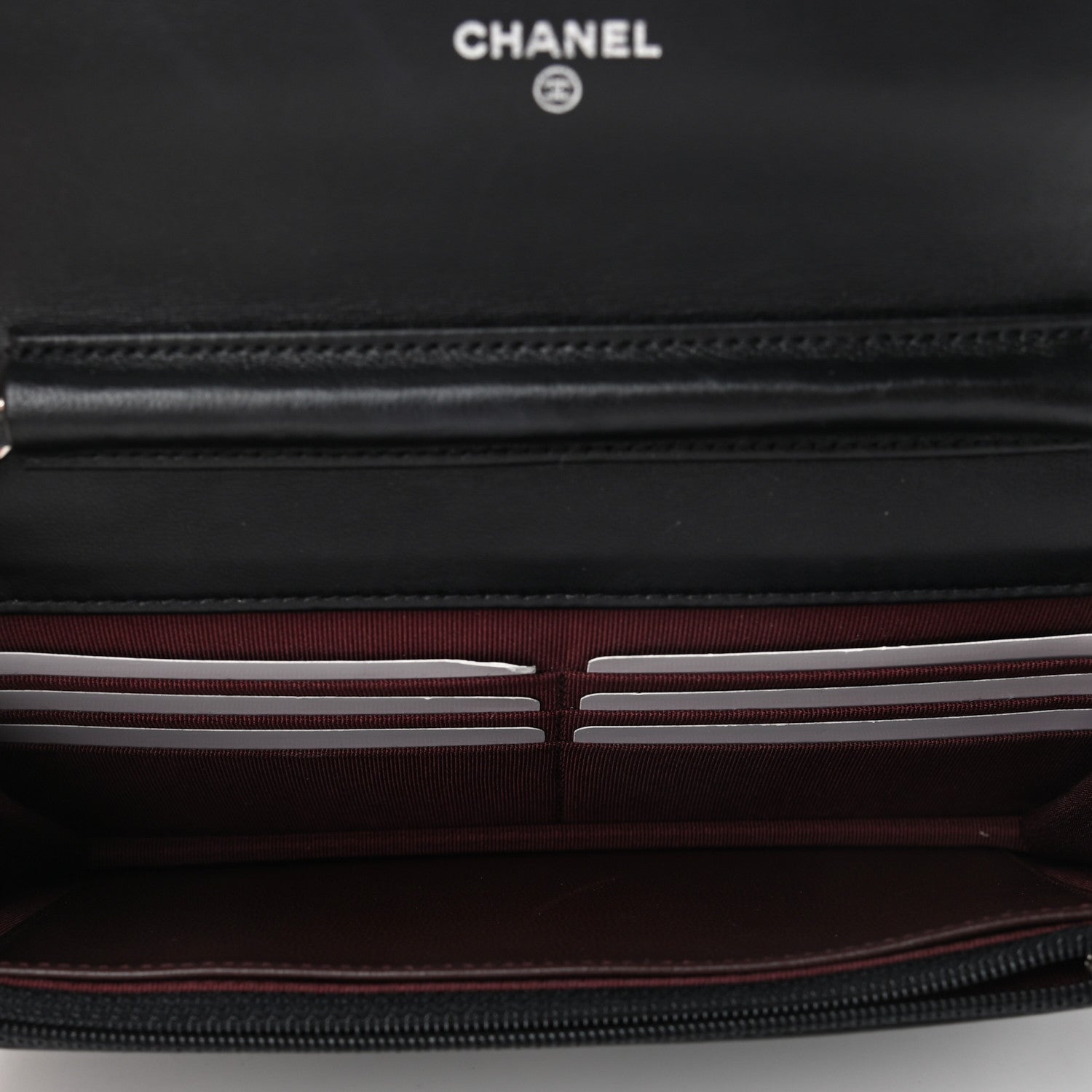 Chanel Lambskin Quilted Wallet On Chain WOC Black 5 of 12