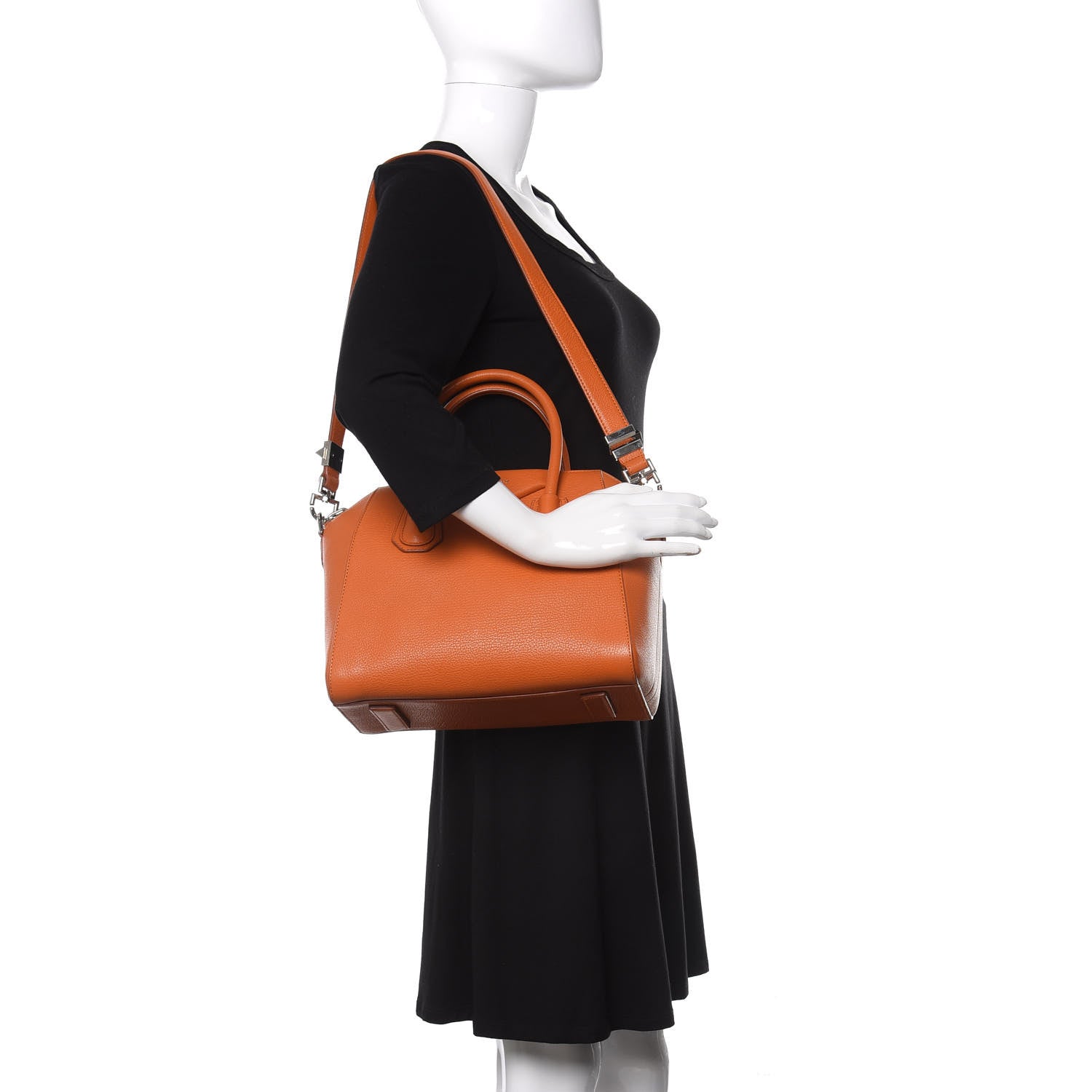 Givenchy Sugar Goatskin Small Antigona Orange 2 of 10