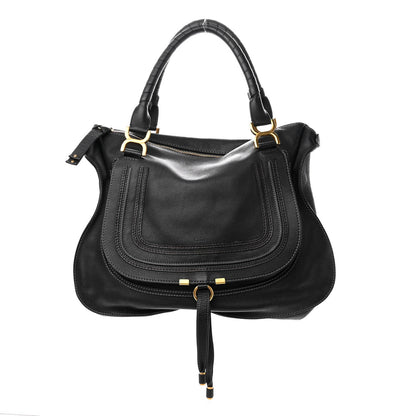 Chloe Calfskin Large Marcie Satchel Black 1 of 12
