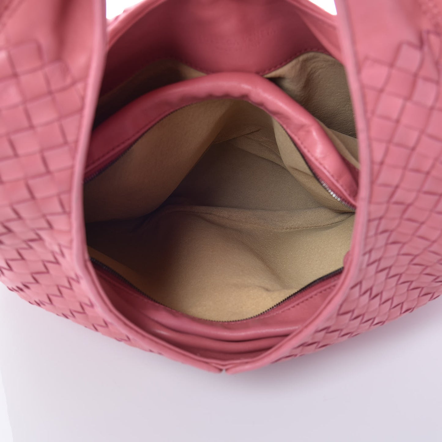 Nappa Intrecciato Ball Hobo Quarzo