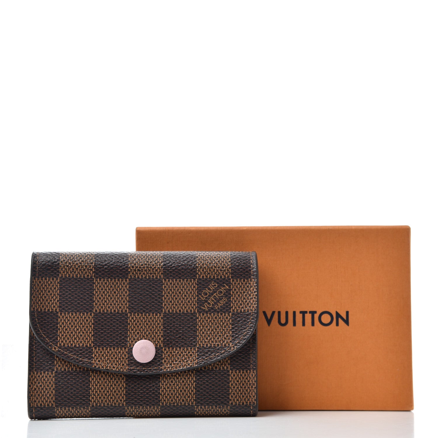 Louis Vuitton Damier Ebene Rosalie Coin Purse Rose Ballerine 8 of 8