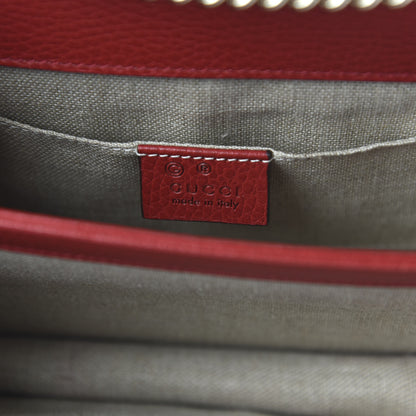 Gucci Dollar Calfskin Small Interlocking G Shoulder Bag Red 8 of 10