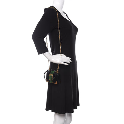 Prada Velvet City Calfskin Micro Cahier Bag Black Alloro 2 of 10