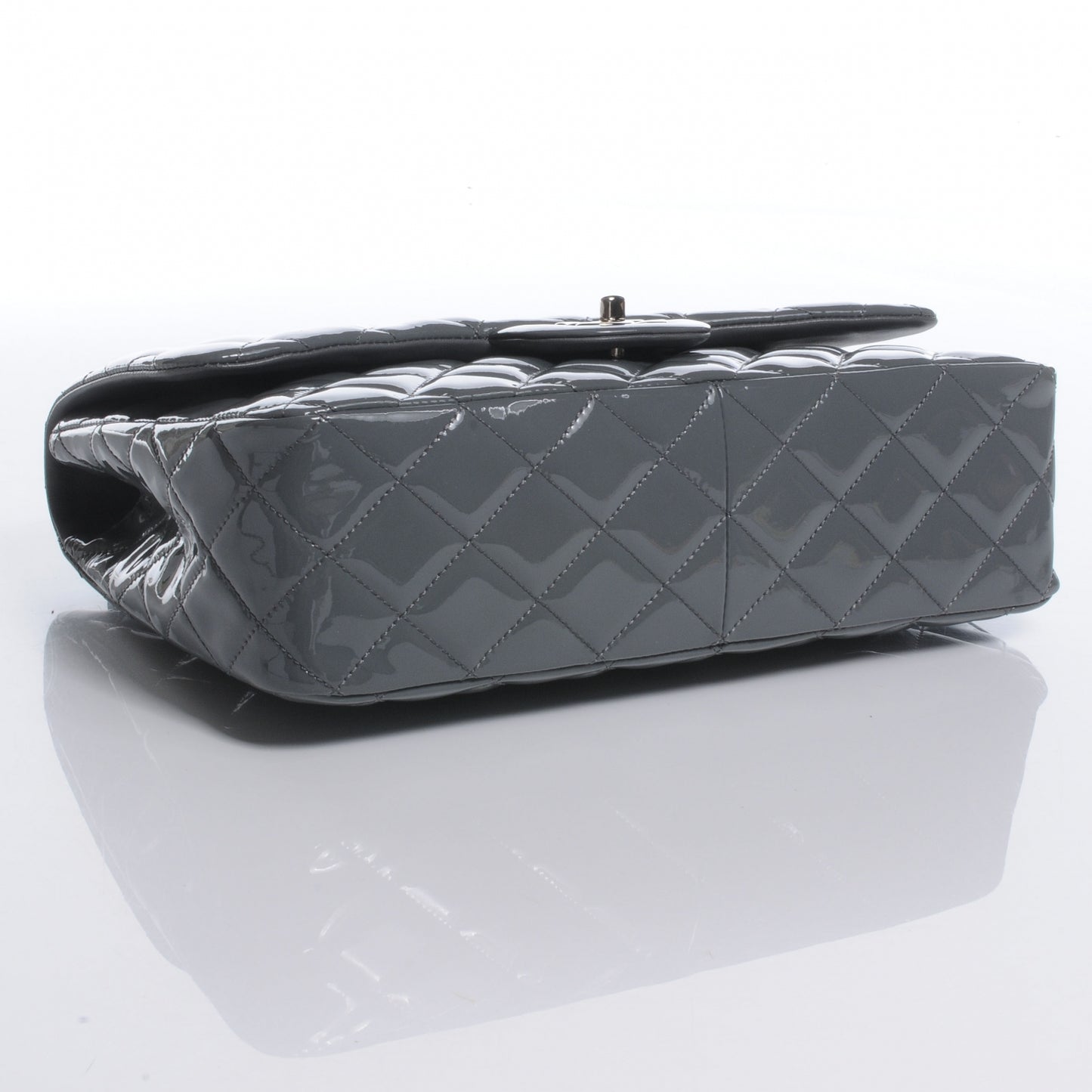 Patent Jumbo Single Flap Grey