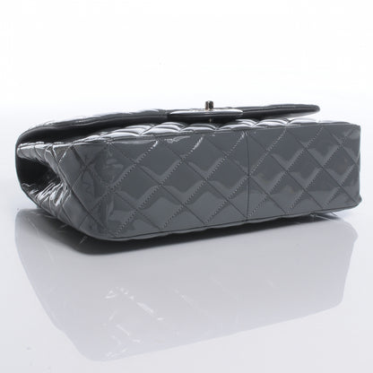 Chanel Patent Jumbo Single Flap Grey 4 of 9