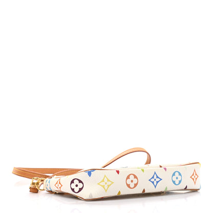 Louis Vuitton Monogram Multicolor Pochette Accessories White Long Strap 4 of 11