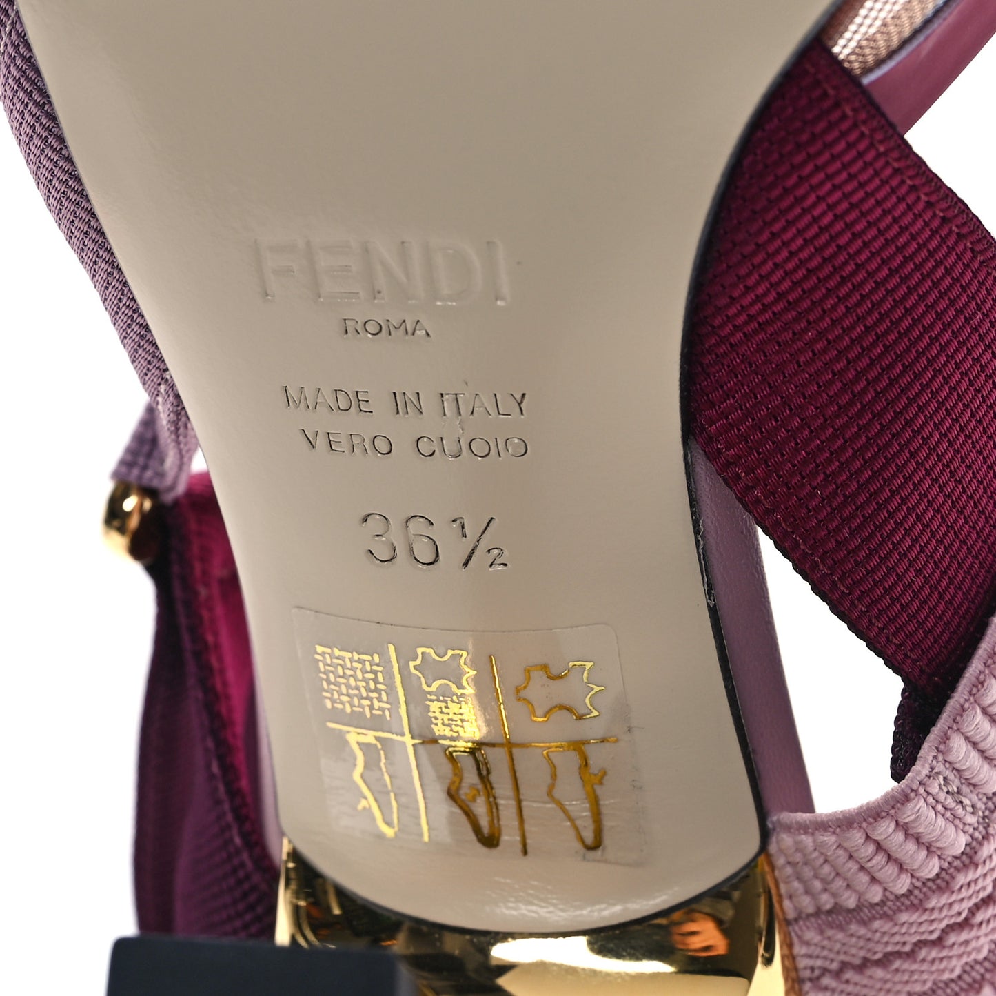 Technical Mesh FF Colibri 85mm Slingback Pumps 36.5 Tobacco Moro Black Anemone
