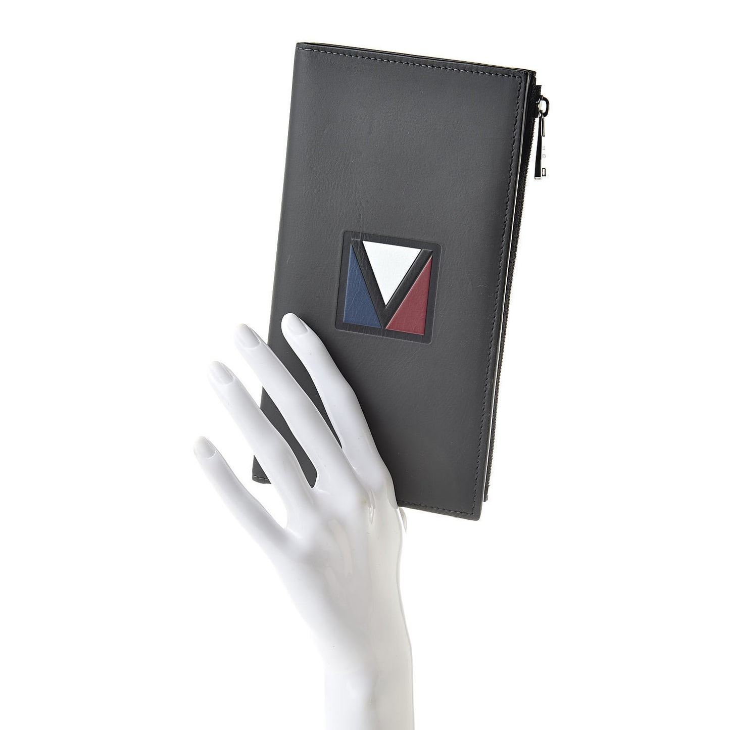Smooth Calfskin America's Cup Organizer Wallet Grey