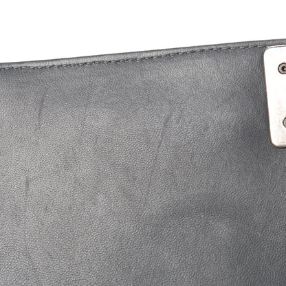 Chanel Lambskin Quilted Medium Boy Flap Dark Grey 10 of 14