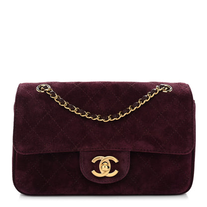 Chanel Suede Calfskin Mini Souplissimo Flap Burgundy 1 of 11