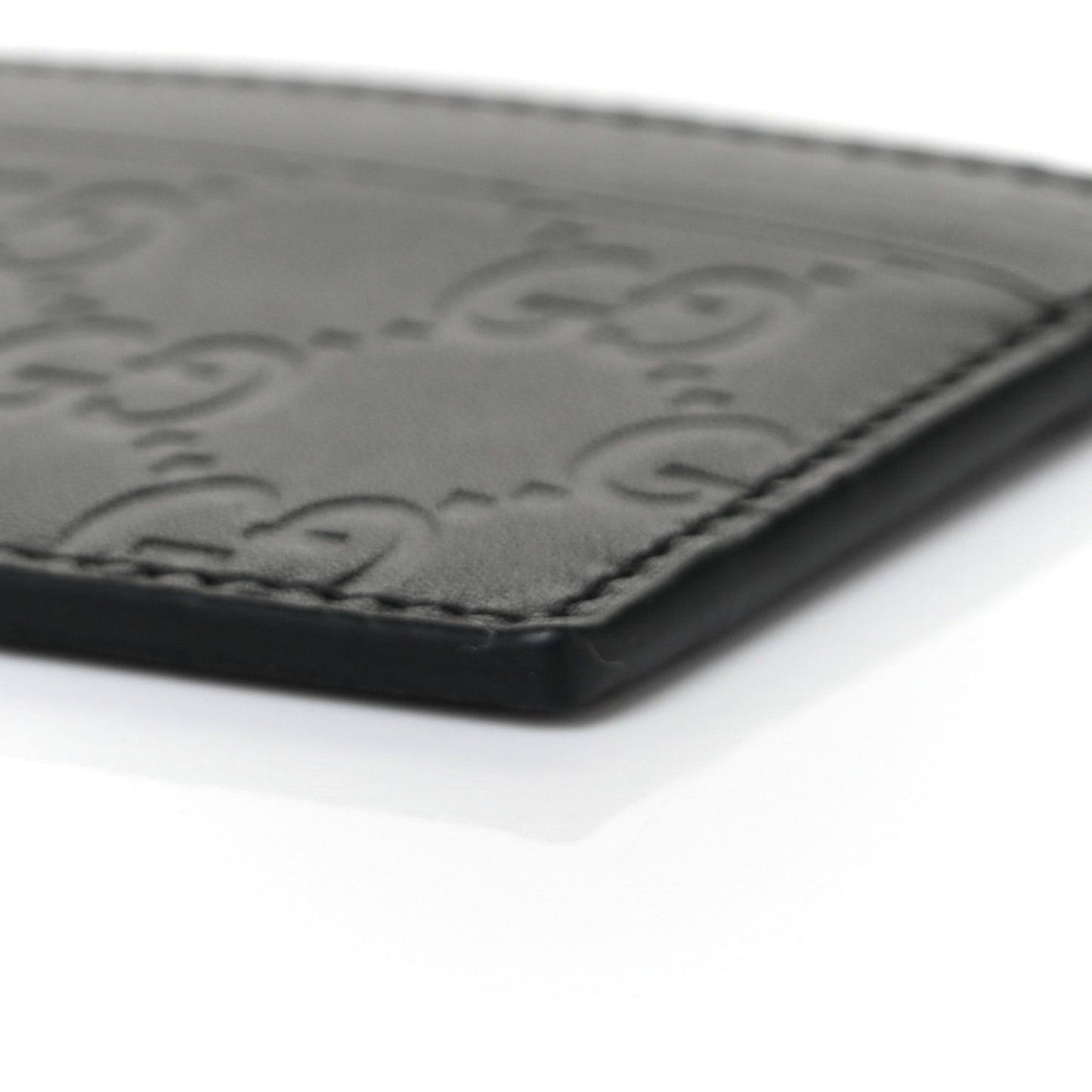 Guccissima Card Holder Black