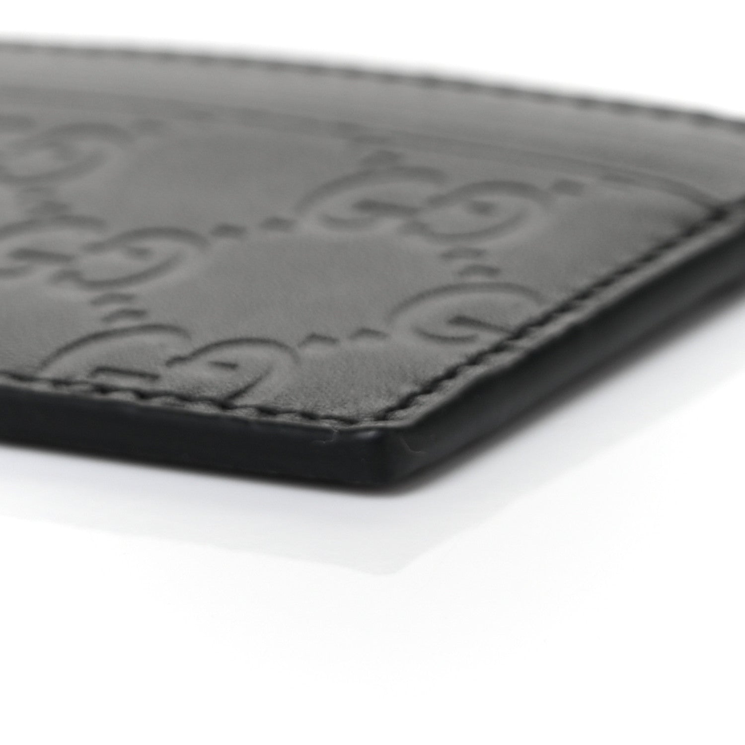 Gucci Guccissima Card Holder Black 7 of 8