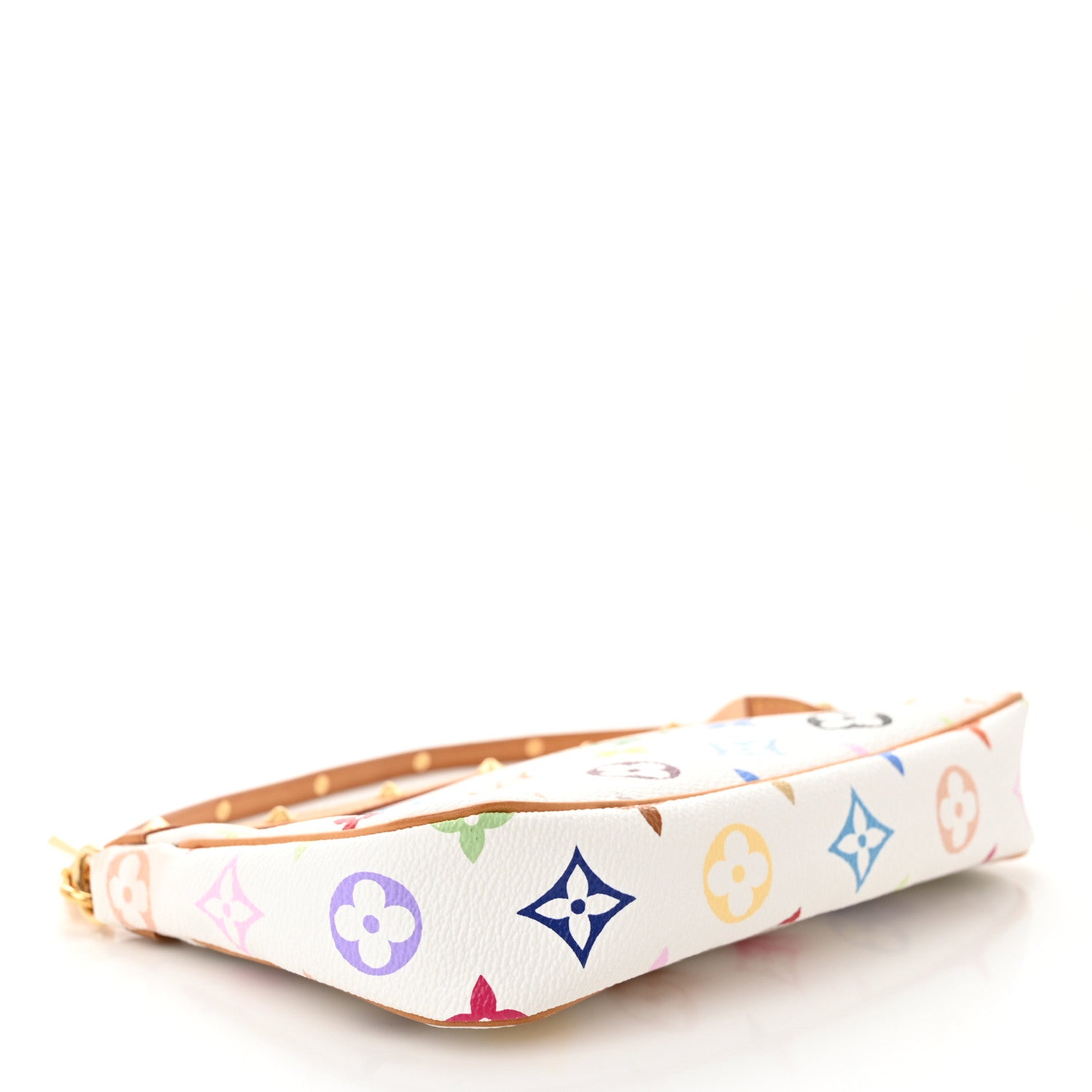 Louis Vuitton LOUIS VUITTON Monogram Multicolor Pochette Accessories White 3 of 9