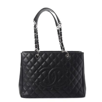 Chanel Caviar Quilted Grand Shopping Tote GST Black 1 of 9
