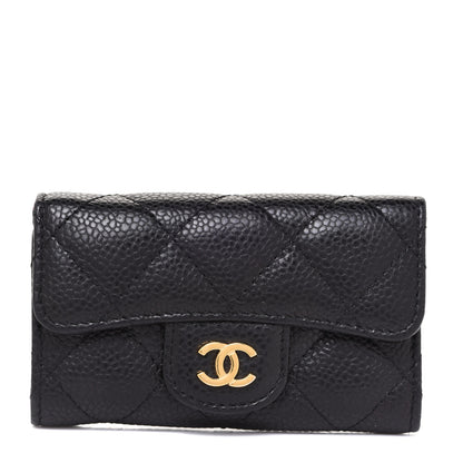 Chanel Caviar Quilted 6 Key Holder Black 1 of 13
