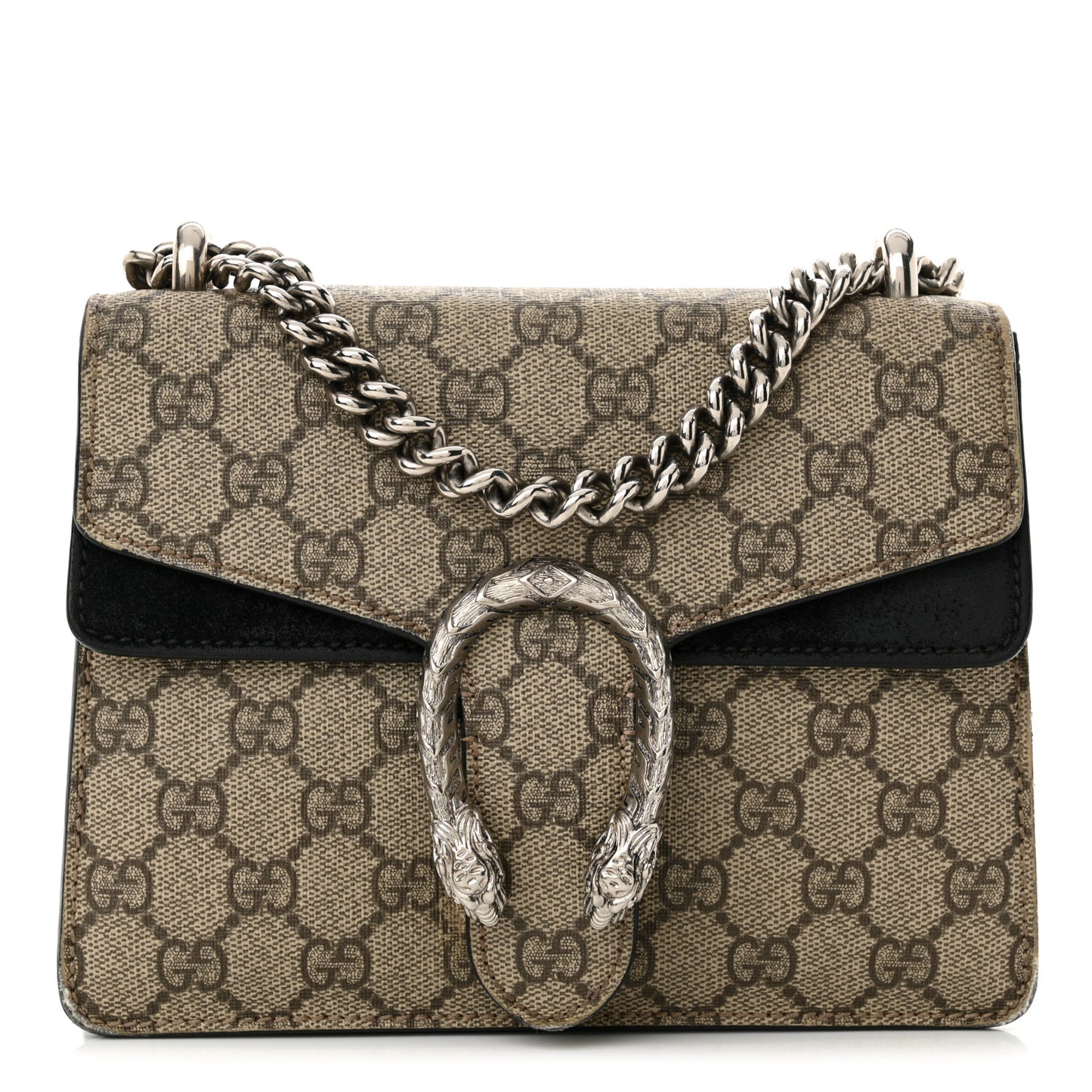 GG Supreme Monogram Mini Dionysus Shoulder Bag Black