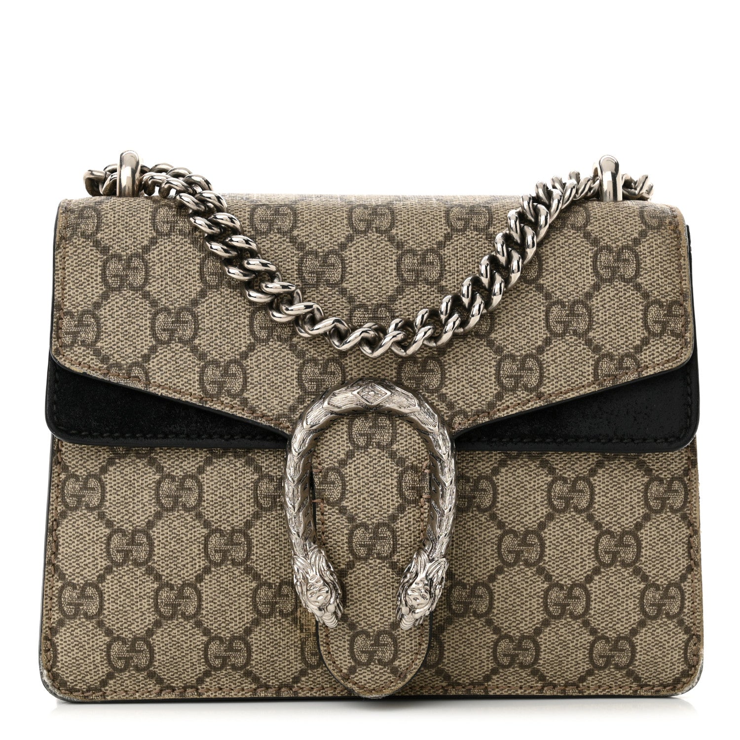 Gucci GG Supreme Monogram Mini Dionysus Shoulder Bag Black 1 of 15