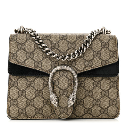Gucci GG Supreme Monogram Mini Dionysus Shoulder Bag Black 1 of 15