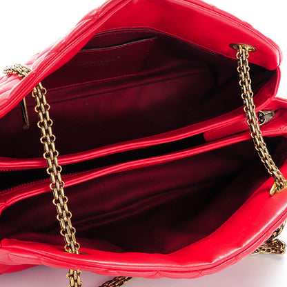 Chanel Lambskin Quilted Medium Just Mademoiselle Red 6 of 9