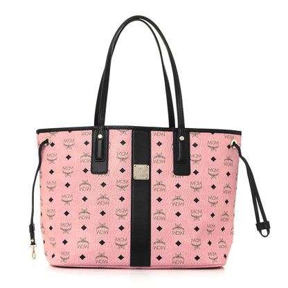 MCM Visetos Medium Liz Reversible Shopper Tote Soft Pink 3 of 19