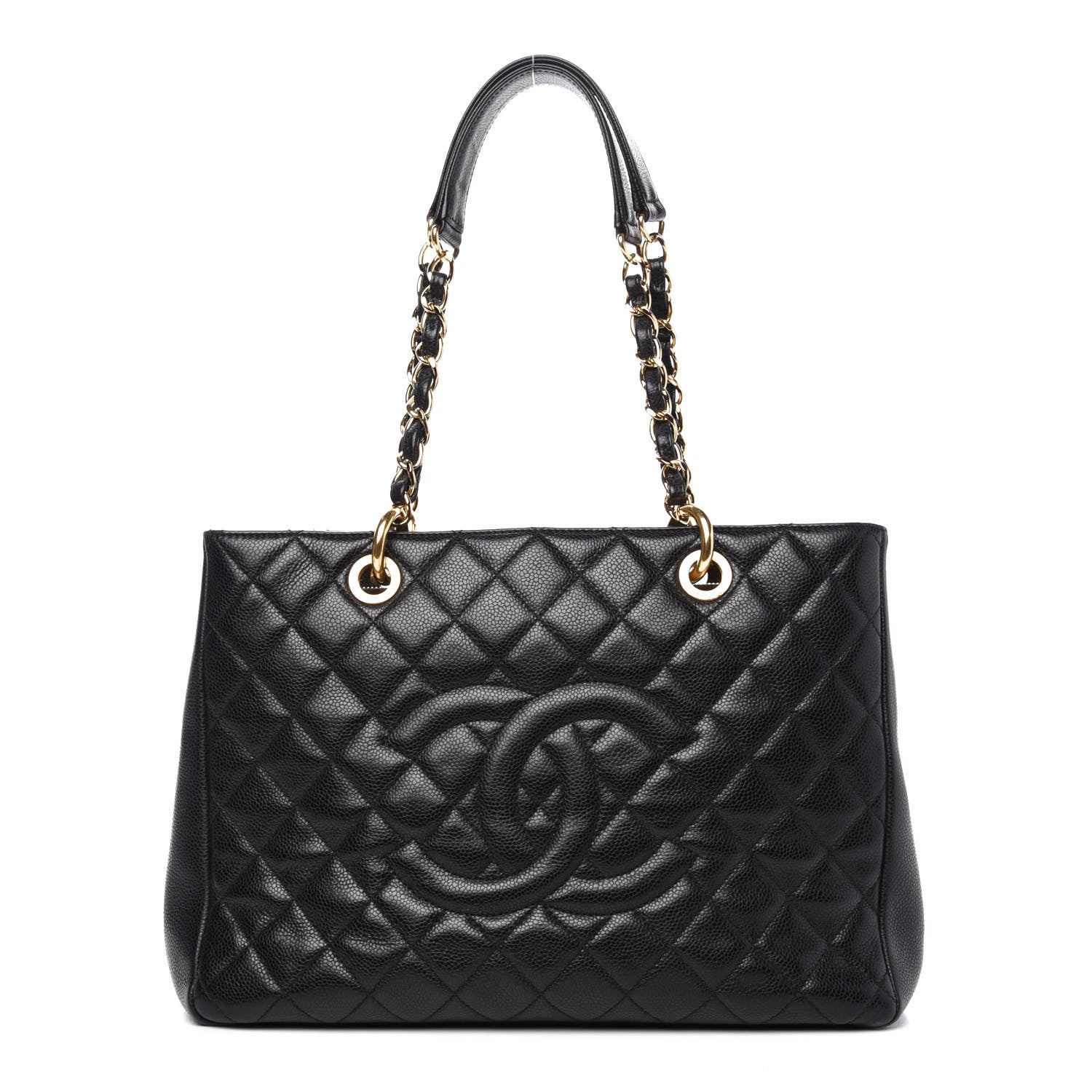 Chanel Caviar Quilted Grand Shopping Tote GST Black 1 of 12