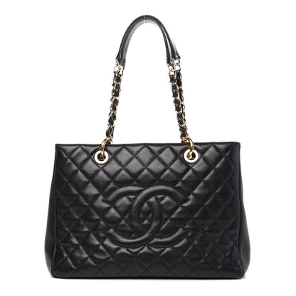 Chanel Caviar Quilted Grand Shopping Tote GST Black 1 of 12