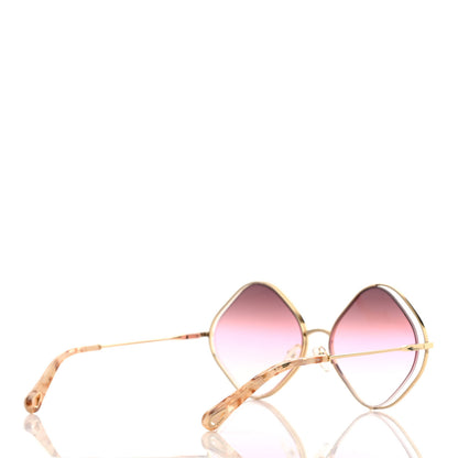 Chloe Metal Oversized Sunglasses CE159S Gold 4 of 7