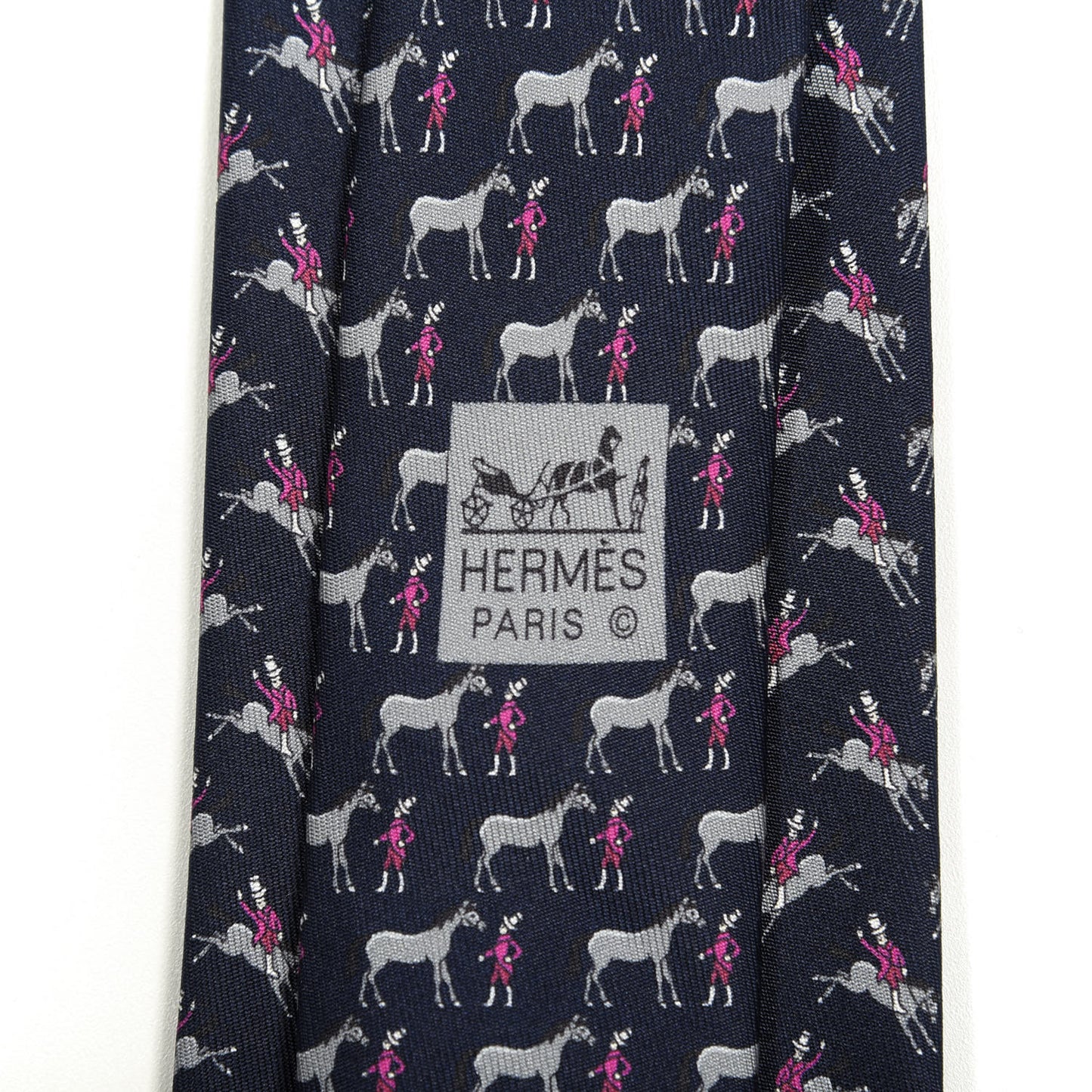 Printed Silk Mens Neck Tie Bleu