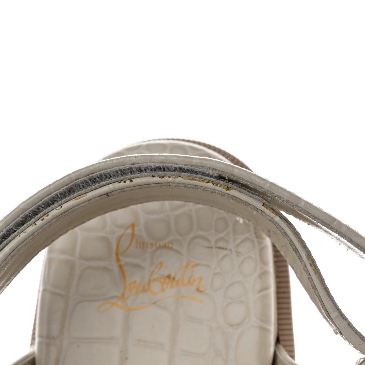 Shearling Lock Sandals 40.5 White
