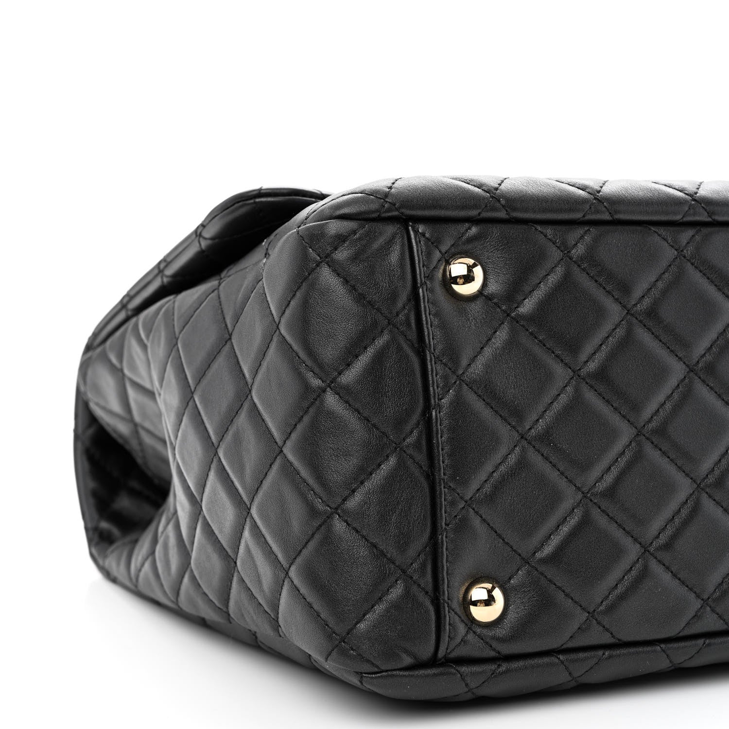Chanel Calfskin Quilted Small XXL Travel Flap Bag Black 9 of 10