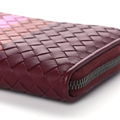 Bottega Veneta Nappa Intrecciato Zip Around Wallet Opera Pink 10 of 12
