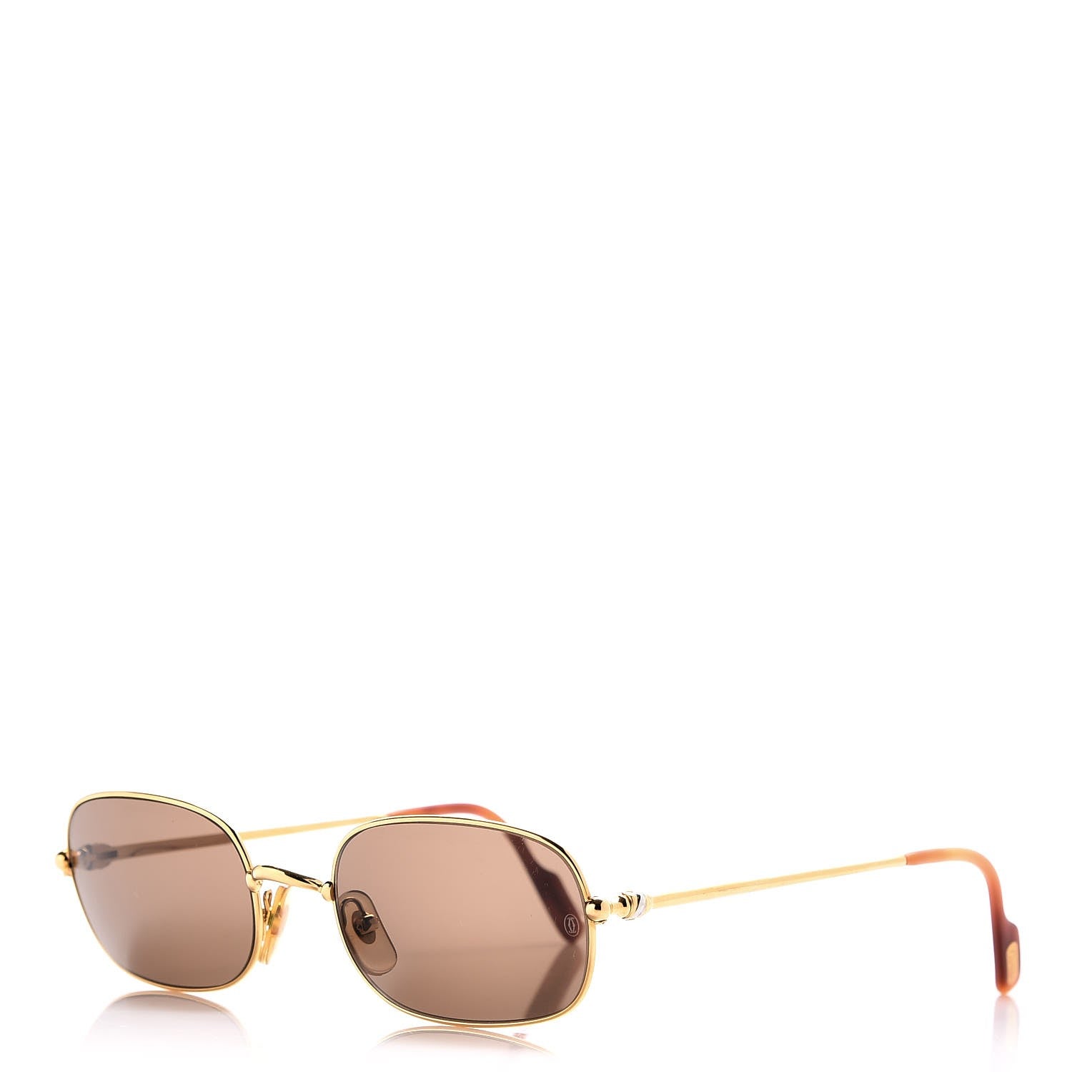 Cartier Oval Sunglasses 140 Gold 1 of 8