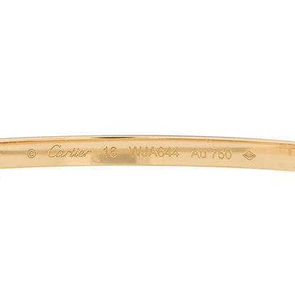 Cartier 18K Yellow Gold 6 Diamond Small LOVE Bracelet 16 2 of 6