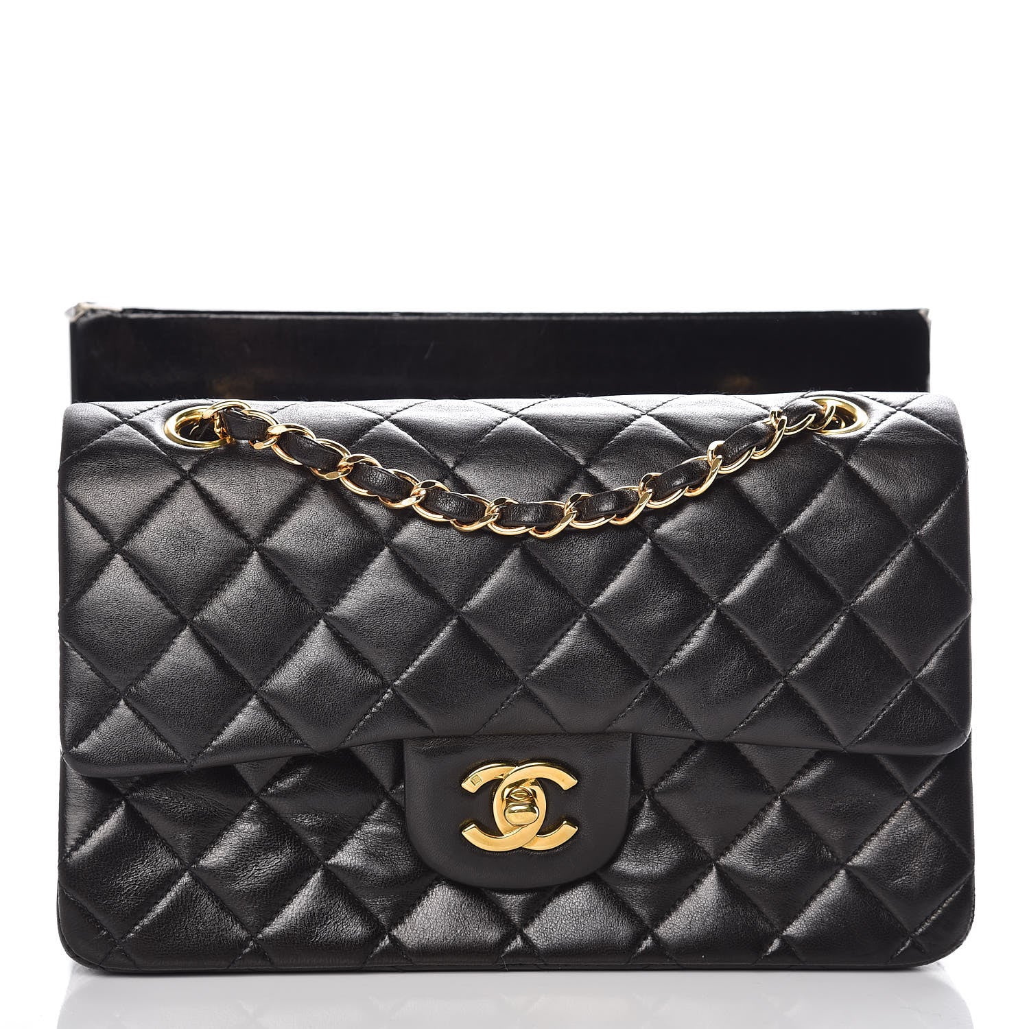 Chanel Lambskin Quilted Small Double Flap Black 12 of 12