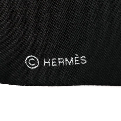 Hermes Silk Tea Time Twilly Black Rouge Multicolor 3 of 4