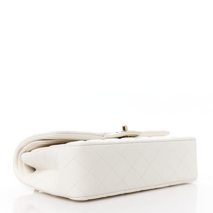 Chanel Caviar Quilted Medium Double Flap White 4 of 12