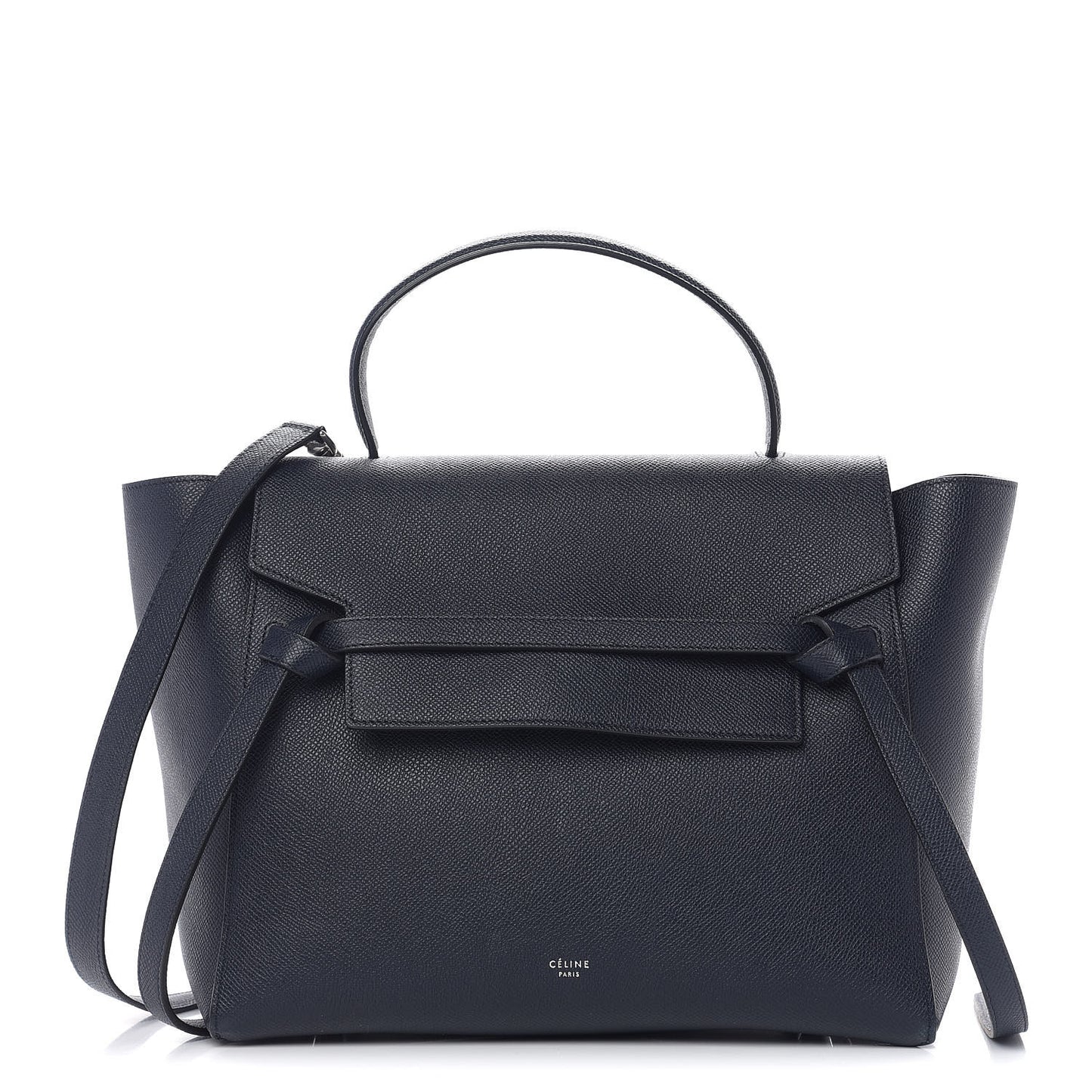 Grained Calfskin Mini Belt Bag Navy